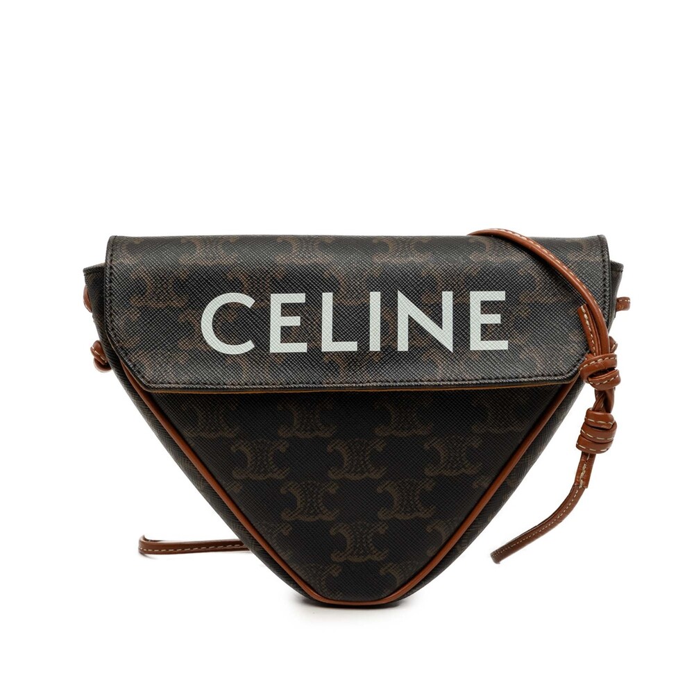 Celine Triomphe Coated Canvas Logo #318886C81B